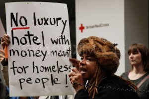 Stop building luxury hotels with money meant for homeless people!