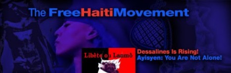 the free haiti movement flag