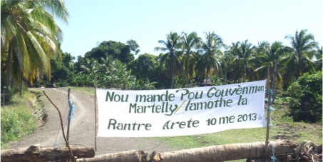Ile a Vache population as gov rescind May 2013 decree to confiscate their property