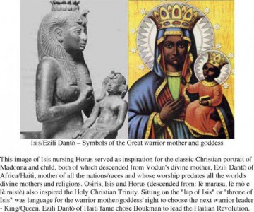 Comparing Isis and Ezili Dantò to reveal African mother of planet earth