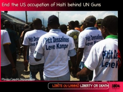Haiti Resistance to new US slavery behind UN guns & NGO humanitarian imperialism