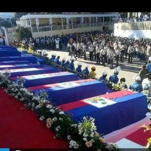 Saturday, February 21, 2015 government funeral for 17 carnival victims