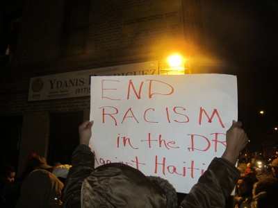 End Racism in the DR. Black lives matter. Justice for Tulile, Feb. 12, 2015