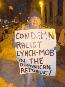 #We Are All Dominicans. Condemn the racist mob lynching of Haiti man in the Dominican Republic. Justice for Tulile