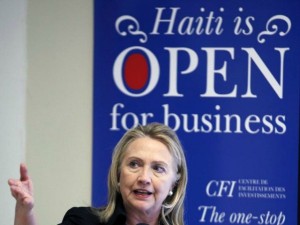 Hillary and Bill Clinton "open Haiti" to as their private asset to liquidate using the resources of the World Bank, the State Department, USAID, the UN, the Private Military Security Contractors, the US military, passport and visa issuance capabilities, getting kickbacks as "donations" from anyone who wished to buy from them a piece of Haiti lands, oil, iridium, uranium or gold. Photo Source: AP